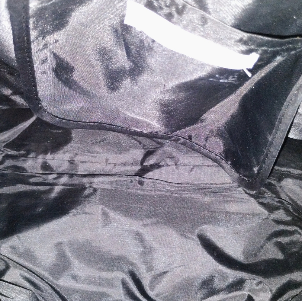 Black purse with chain